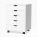 Hokku Designs Jaonte 5 Drawer Vertical Mobile File Cabinet Wood in White | 25 H x 18 W x 15 D in | Wayfair BEE16E4310014111A3930C61AA7B044C