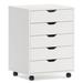 Latitude Run® 5 Drawer Wood/Plastic/Metal in White | 23.31 H x 18.74 W x 15.75 D in | Wayfair 2CE21A082E574806B2DA16870C1FEDFE