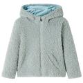 vidaXL Kids' Hooded Jacket Teddy Faux Fur Mint Green 104