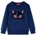 vidaXL Kids' Sweatshirt Navy Blue 92