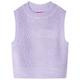 vidaXL Kids' Sweater Vest Knitted Light Lilac 128