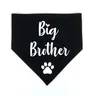 Bandana per cani annuncio di gravidanza Big Brother Big Sister Baby Reveal Bandana bianca nera per