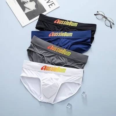 Männer Unterwäsche Unterhose Marke Designer Dreieck Hosen Niedrigen Erhöhen Capsular Elastizität Image