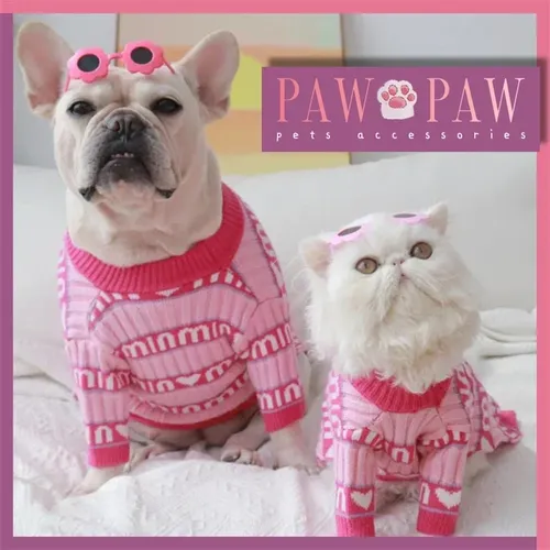 Pawpaw Luxus Haustier Kleidung Welpen Kleidung niedlichen rosa Pullover pommerschen Teddybär