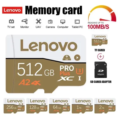 Lenovo extreme SSD 2TB Flash-Speicher karte 128GB 256GB 512GB Micro-TF/SD-Karte 1TB Cartao de