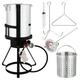 UBesGoo Outdoor Propane Fryer Pot Boiler 30qt Aluminum Turkey Fryer Outside with Injector Thermometer