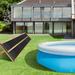 2 Pieces Weatherproof Solar Swimming Pool Heating Panels