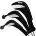 FINGER TEN Golf Club Head Covers Woods Driver Fairway Hybrid 3 Set Headcovers Men 1 3 5 7 X Interchangeable Number Tag Fit All Wood Clubs