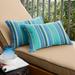 Sorra Home Dolce Oasis Corded Outdoor Pillows with Sunbrella Fabric (Set of 2) 13 in x 20 in