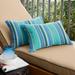 Sorra Home Dolce Oasis Corded Outdoor Pillows with Sunbrella Fabric (Set of 2) 12 in x 18 in