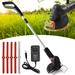 Innens Cordless Electric Weed Lawn Edger Portable Grass String Trimmer Mower Home for Yard Garden