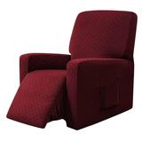 Reclining Couch Slip Cover Chair Sofa Slipcover Dustproof Lazy Boy Slipcover Red