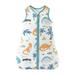 Sunisery Baby Sleeping Bag Unisex Sleeveless Cotton Baby Boy Girl Wearable Blanket with 2 Way Zipper