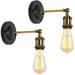 Wall Lamp 270 Â° Adjustable Wall Lamp Farmhouse Wall Lamp Two-Piece Set