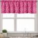 Ambesonne Hot Pink Valance Pack of 2 Spring Flourish Bloom 54 X18 Hot Pink White Purple