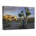 Global Gallery 18 x 24 in. Joshua Tree & Boulders - Joshua Tree National Park - California Art Print - Tim Fitzharris