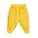 Wiueurtly Trouser Kids Children Toddler Kids Baby Boys Girls Patchwork Ribbed Pants Trousers Outfits Clothes