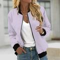 Brnmxoke Clearance 2023 Zipper Bomber Jacket for Teen Girls Lightweight Baseball Jackets Coats Fall Casual Crop Tops Outwear