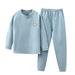 TMOYZQ Kids Baby Boys Girls Striped Style Pajama Sets Winter Warm Fleece Long Sleeve Pullover Top and Pants 2 Piece Soft Comfy Pjs Set Sleepwear Outfits for Size 12Months-12Years