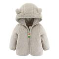 Lenago Baby Jacket Fleece Jackets For Toddlers Girls Boys Fleece Hoody Jackets Kids Zip Up Outerwear Coat Toddler Kids Jacket Sweatshirt Winter Coat on Clearance