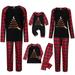 Christmas Pajamas Fashion Red Buffalo Plaid Baby Girl Clothes Casual Printed Soft Baby Boy Clothes for Toddler 3-24 Months on Clearance