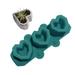 Square Silicone Flowerpot Mold DIY Concrete Planter Succulent Cement 2022 Z8U8(green)(1pcs)