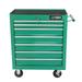 Portable Rolling Tool Cart for Garage 7-Drawer Hand Push Tool Trolley with Internal Locking System and Casters Multifunction Rolling Metal Tool Chest with 7 Drawers and Pull Handle Green