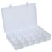 Durham Large Plastic Compartment Box Adjustable with 20 Dividers 13-1/8x9x2-5/16 Lot of 5