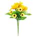 Artificial Sunflower Bouquet Simulation Sunflower Bouquet Artificial Sunflower Flower Bouquet with Stem Green Leaves Realistic Reusable Non-withering