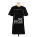 Love Moschino Casual Dress - Mini Crew Neck Short sleeves: Black Graphic Dresses - New - Women's Size 6