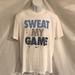 Nike Shirts | Nike Sweat My Game Logo Gaming Activewear Athletic Sport Cut Tee Shirt #303 | Color: White | Size: L