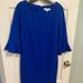 Nine West Dresses | Nine West Royal Blue Sheath 3/4 Length Sleeve Women's Dress Size 6 | Color: Blue | Size: 6