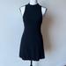 Free People Dresses | Fp Black Keyhole Back Lightweight Mock Neck Dress | Color: Black | Size: M