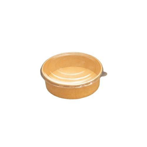 Commerline 1000 ml Bio Salatschalen 150 Stück Salatboxen mit Deckel Kraft
