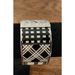 Coach Jewelry | Coach New York Silver 1.5" Black And White Enamel Patchwork | Color: Black/White | Size: Os