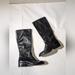 Ralph Lauren Shoes | Knee High Size 11 Black Leather Ralph Lauren Boots | Color: Black/Gold | Size: 11