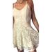 American Eagle Outfitters Dresses | American Eagle Outfitters Lace Overlay Spaghetti Strap Skater Dress Size | Color: Cream | Size: S