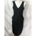 Anthropologie Dresses | Ganni Anthropologie Black Peplum Design Sleeveless Stretch Dress Size Small | Color: Black | Size: S