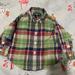 Ralph Lauren Shirts & Tops | Baby Boy Ralph Lauren Shirt 9 M- Plaid Green Red Blue Button Down Button Cuffs | Color: Green/Red | Size: 6-9mb