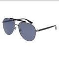 Gucci Accessories | Gucci Mens Gunmetal Aviator Sunglasses Gg0014s | Color: Black/Gray | Size: Os