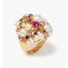 Kate Spade Jewelry | Kate Spade Pearl Caviar Statement Ring Nwt | Color: Cream/Red | Size: Os