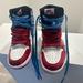 Nike Shoes | Authentic Aj1 Retro High Og Fearless Sneakers Nike Men’s Size 8 | Color: Blue/Red | Size: 8