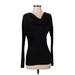 Vince Camuto Long Sleeve Top Black Solid Cowl Neck Tops - Women's Size X-Small