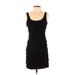 Nine West Casual Dress - Sheath Scoop Neck Sleeveless: Black Solid Dresses - Women's Size 4