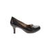 Alex Marie Heels: Pumps Stilleto Classic Brown Print Shoes - Women's Size 7 1/2 - Round Toe