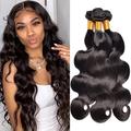 Body Wave Virgin Human Hair Bundles 12 14 16 inch MSGEM 12A Brazilian Body Wave Human Hair Extensions 100% Unprocessed Human Hair Body Wave Hair 3 Bundles Natural Color