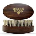 TARIBA Beard Brush 100% Boar Bristles Handmade Military Grade Rosewood Handle – Use with Beard Oil, Beard Wax, Beard Balm and Beard Cream