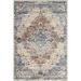 White 60 x 36 x 0.31 in Area Rug - Bungalow Rose Demartino Medallion Vintage Area Rug Polypropylene | 60 H x 36 W x 0.31 D in | Wayfair