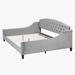 Wildon Home® Azylah Upholstered Daybed Upholstered in Gray | 33.8 H x 60.6 W x 80.7 D in | Wayfair 5E80118B8D454502AE8215FCE18AA9B8