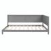 Winston Porter Nasho Wood Daybed/Sofa Bed Wood in Gray | 30.7 H x 57 W x 79.8 D in | Wayfair 6928AD5AABFB4EF9A3150ACBA58D24D6